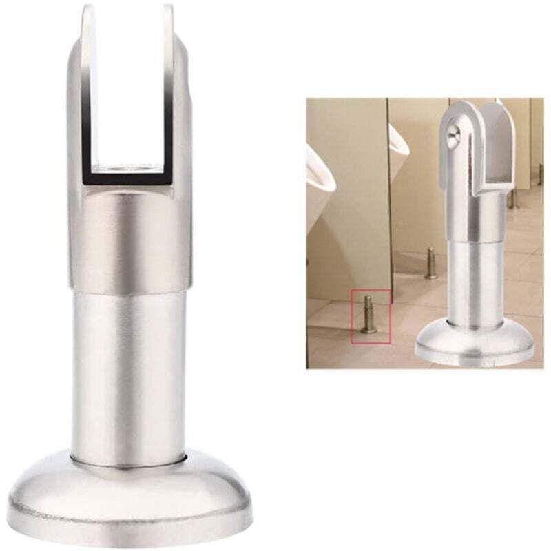 Vtizikl Accessoires de Cloison de Toilette, Support de Cloison Réglable de Pied de Contreventement de Salle de Bains de Toilette Publique d'acier