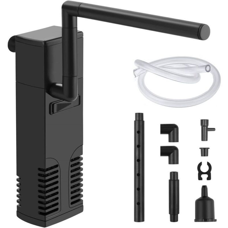 Vtizikl Filtre Intérieur Aquarium, Filtre Interne pour Aquarium Filtre Pompe Aquarium pour Petit Réservoir, Aquariums d'eau Froide ou Tropicaux,