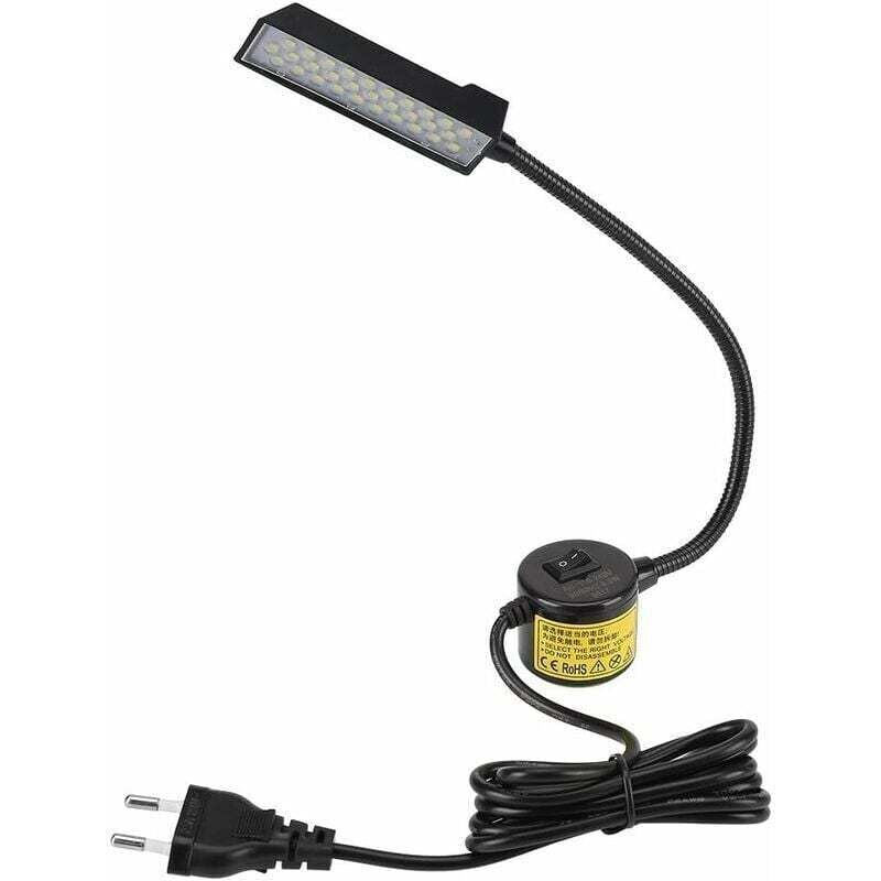 Vtizikl Lampe LED pour Machine à Coudre, Lampe à 30 LED avec Interrupteur de Base de Montage Magnétique pour Machine à Coudre, LED Lumière de
