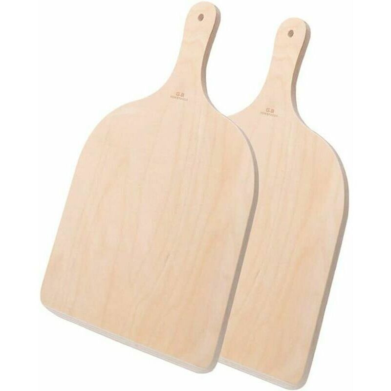Vtizikl Lot de 2 Pelle à Pizza en Bois, Pizza Paddle pour Les Pizzas, Tartes, Pain