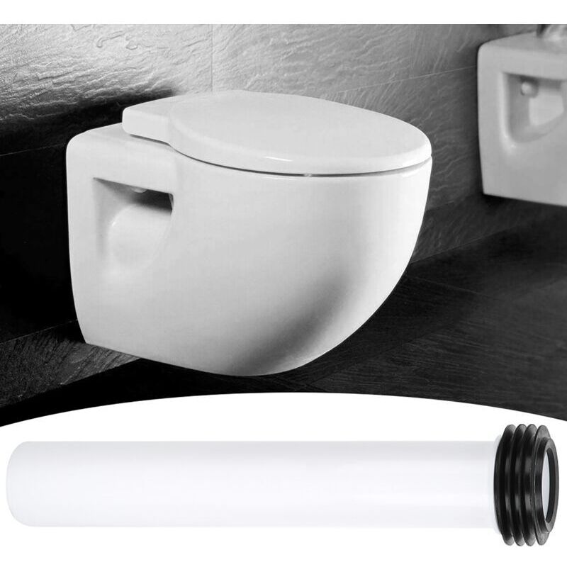 Vtizikl Tuyau de chasse d'eau, tube de toilette, tube de chasse d'eau, pièces de toilette, facile à utiliser, installation simple et pratique,