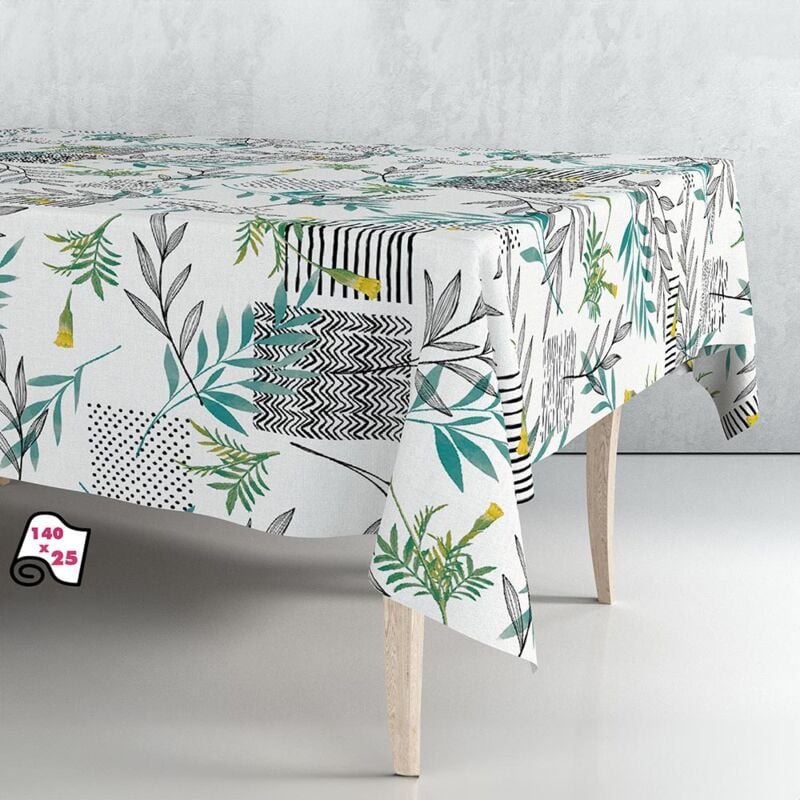 Exma Tischdecke Wachstuch Fleckenbeständige PVC-Tischdecke Wasserdicht und widerstandsfähig Leicht zu reinigen Küche und Wohnzimmer Tischdecke 100cm