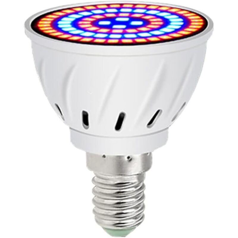Wachstumslicht 60 LEDS E14 Pflanzenwachstum Vollspektrum Pflanzenlicht Gartenlicht 220V Innen für Zimmerpflanzen Sukkulenten Garten