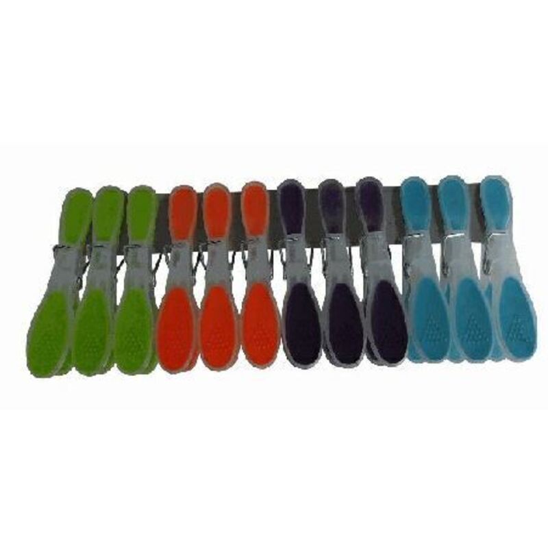 Wäscheklammer 24 Stk Kunststoff mit Softgrip Wäscheklammern Klammern