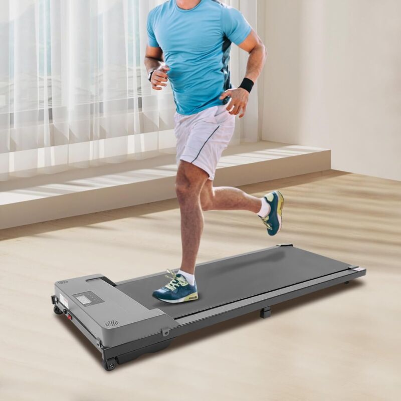 Walking Pad Laufband mit LED - 3.0HP Laufband - Tragbares für Büro & Zuhause - Flexibles Under Desk Schreibtisch Treadmill