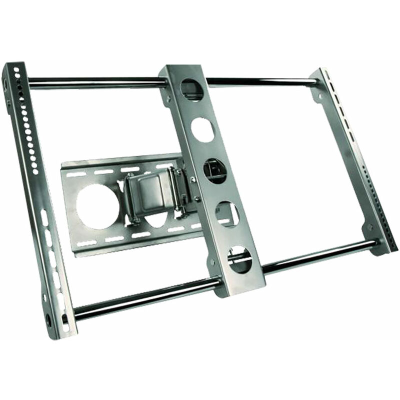 ETT - Wandhalter Fernseher Fernsehgerät tv Gerät Flachbild Fernseher Halterung 30-63 Zoll vesa Standard Halter schwenkbar neigbar Metall silber