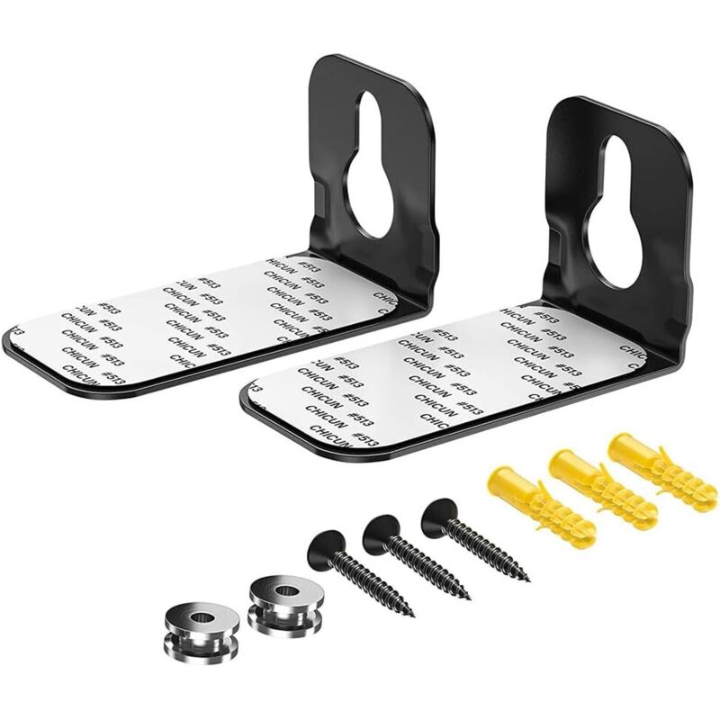 Wandhalterung für Samsung/Sony/LG Heimkino-Lautsprecher, Montagezubehör aus Metall, LG-Zubehör (Schwarz), 1 Stück