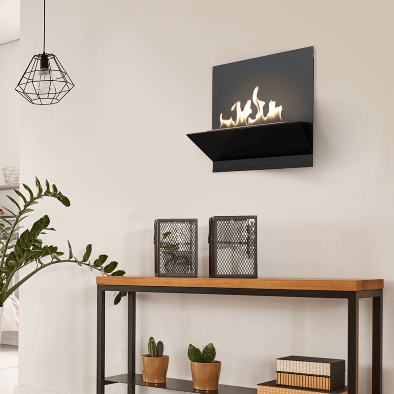 Wandkamin Bioethanol BESTA schwarz