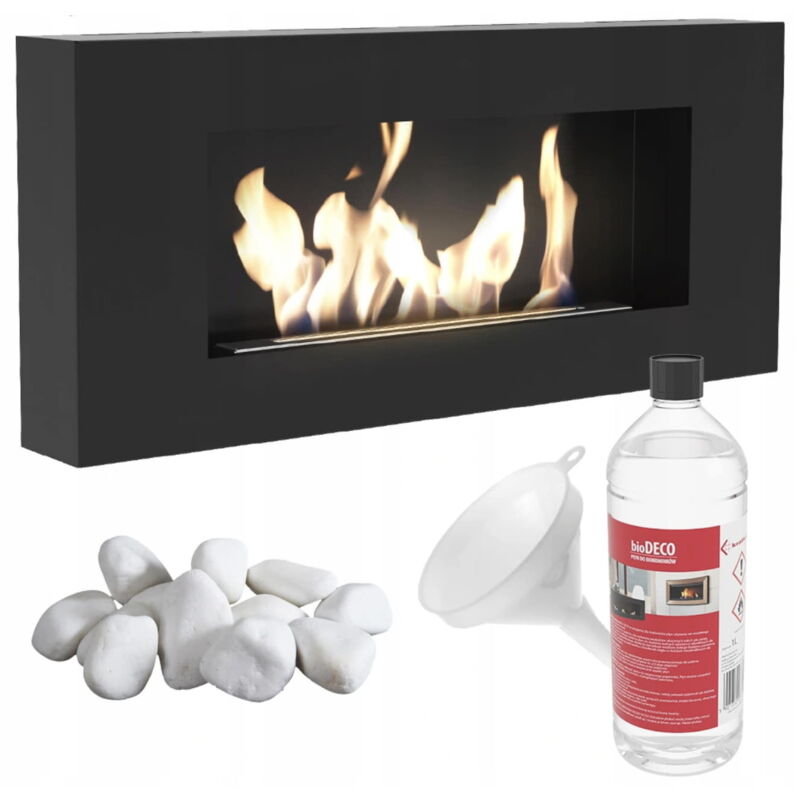 Wandkamin Bioethanol DELTA FLAT TÜV Zubehörset
