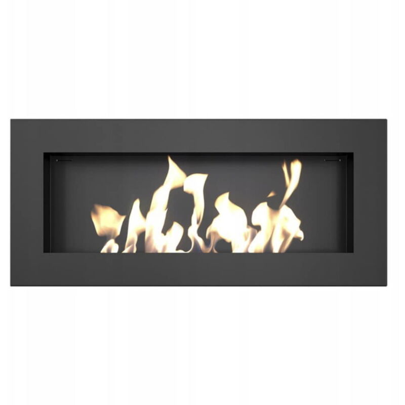 Wandkamin Bioethanol DELTA SLIM TÜV schwarz