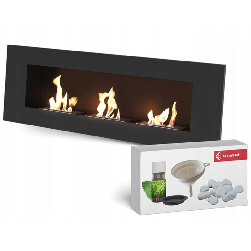 Wandkamin Bioethanol DELTA3 TÜV Set