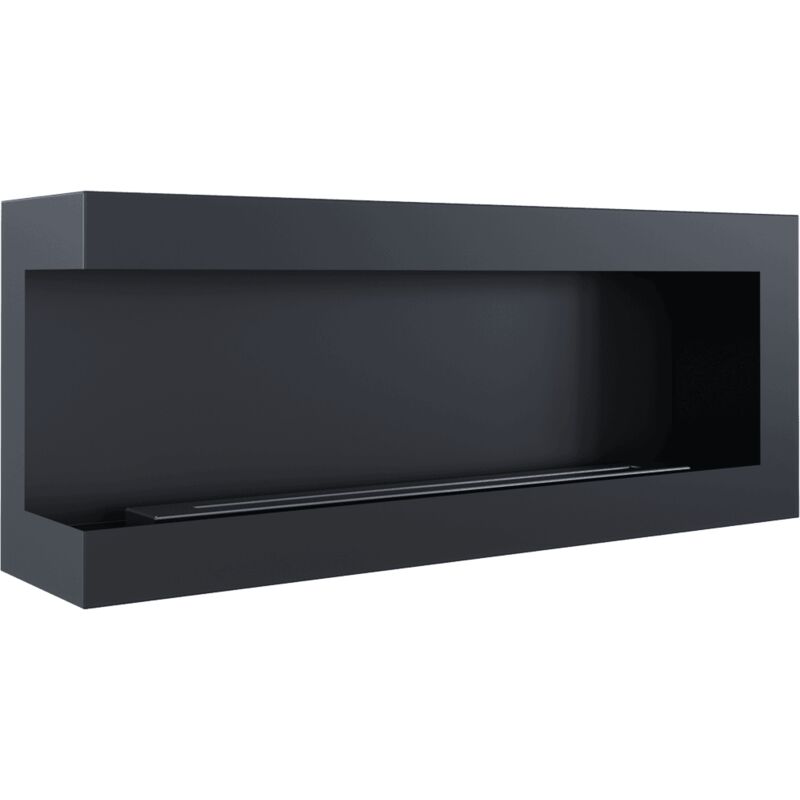 Wandkamin Bioethanol Eckkaminl DELTA links 120 cm TÜV