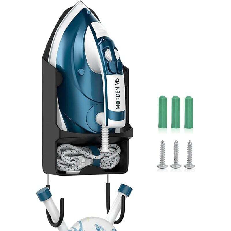 Wandmontierter Bügelbretthalter für elektrische Bügeleisen, Bügelbrettständer, Bügelbrett-Aufbewahrungsorganizer, Bügelkorb zur Tür- oder Wandmontage