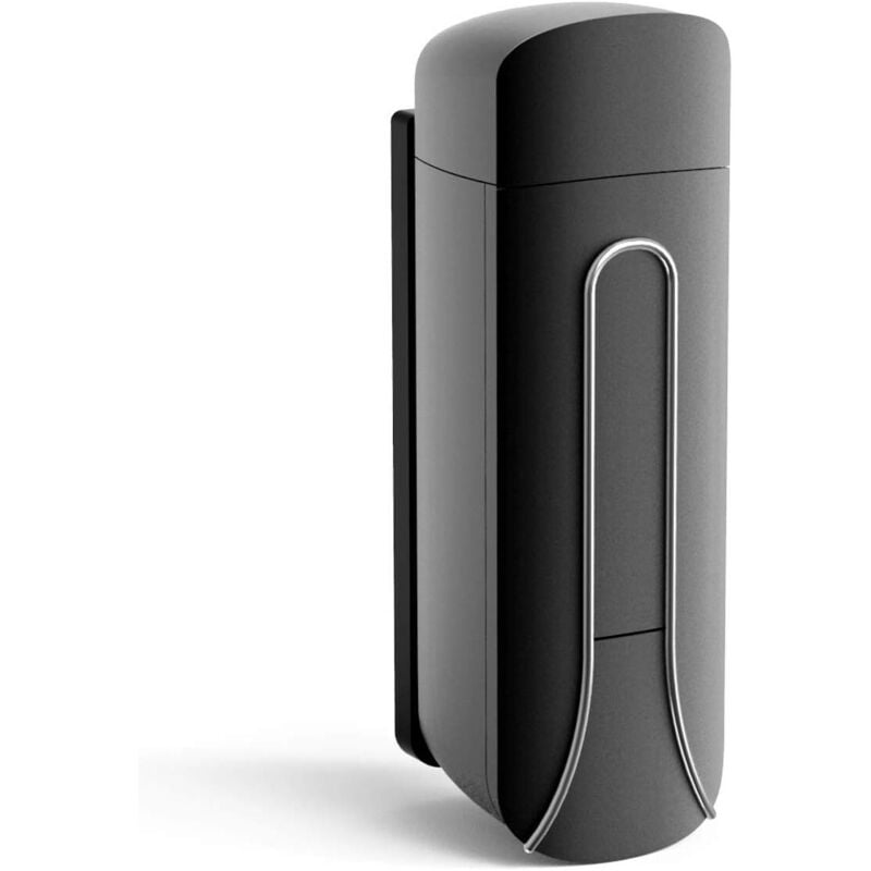 Seifenspender zur Wandmontage, 350 ml, für Badezimmer, Duschgel, Waschmittel, Plastikflasche für Küche, Hotel, Zuhause, Schwarz