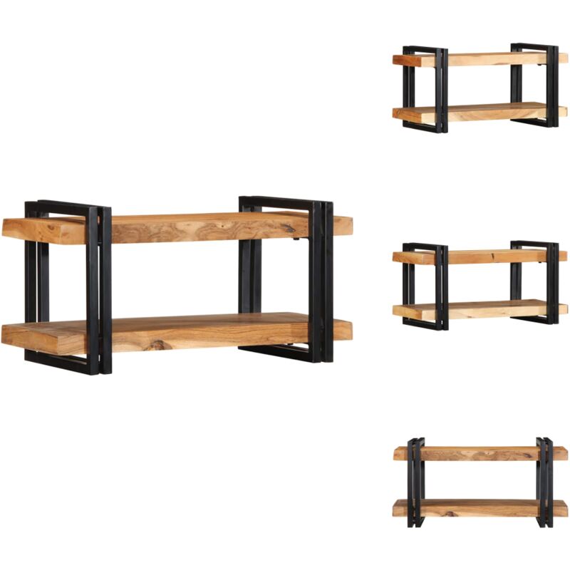 Wandregal 70x33x35 cm Massivholz Akazie - Wandregal - Wandregale - Schwebendes Regal - Wandregal