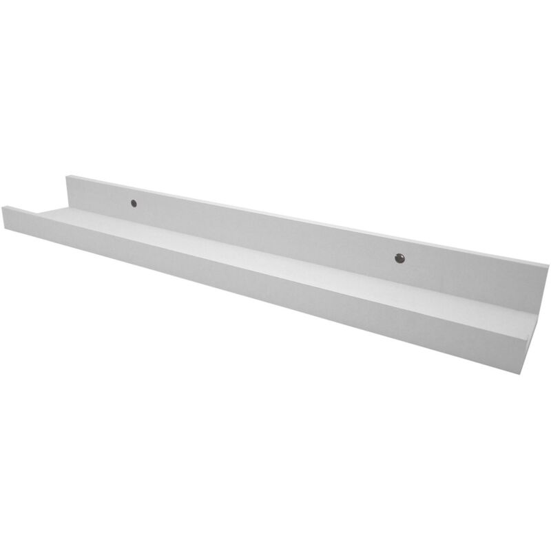 Wandregal Bilderleiste Holzregal Galerie Bilderhalter Bilderschiene Wandboard - weiß