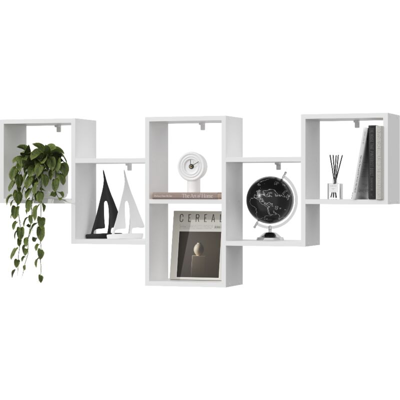 Wandregal, Hängendes Wandbücherregal, Bücherregal für Zimmer 160 cm - NOVA Wandregal, Hängendes Wandbücherregal, Bücherregal für Zimmer 160 cm