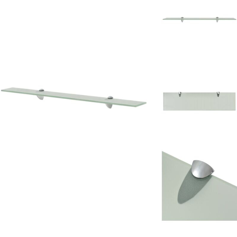 Schwebendes Regal Glas 80x20 cm 8 mm - Wandregal - Glasregal - Schwebendes Regal - Modernes Regal - Badezimmerregal