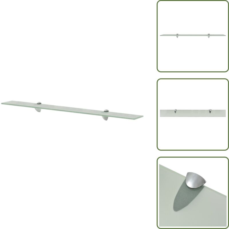 Schweberegal Glas 90x10 cm 8 mm - Wandregal - Glasregal - Modernes Regal - Badezimmerregal - Dekoratives Regal