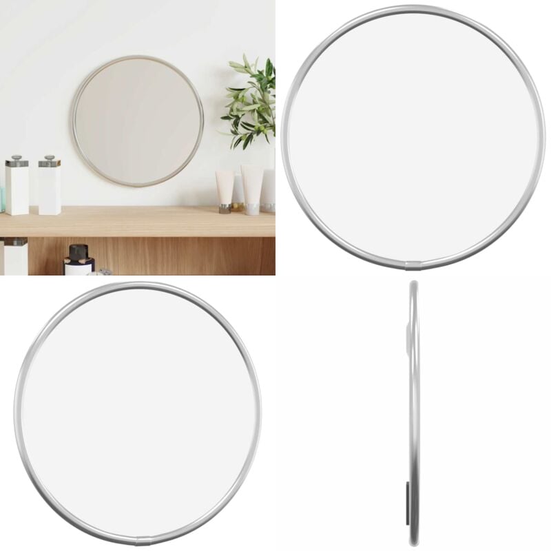 Vidaxl - Wandspiegel Silbern ø 20 cm Rund - Wandspiegel - Spiegel Rund - Silberner Spiegel - Badezimmer Spiegel - Wohnzimmer Spiegel - Home & Living