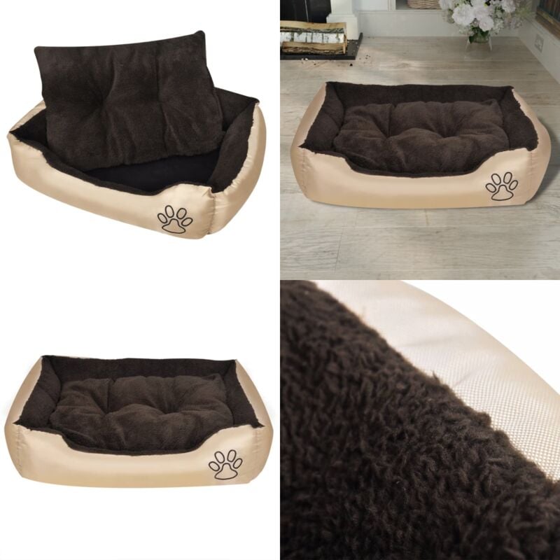 Warmes Hundebett mit Polsterkissen xl - Hunde Bett - Hundebett - Warmes Hundebett - xxl Hundebett - Hundebette Online Kaufen - Home & Living