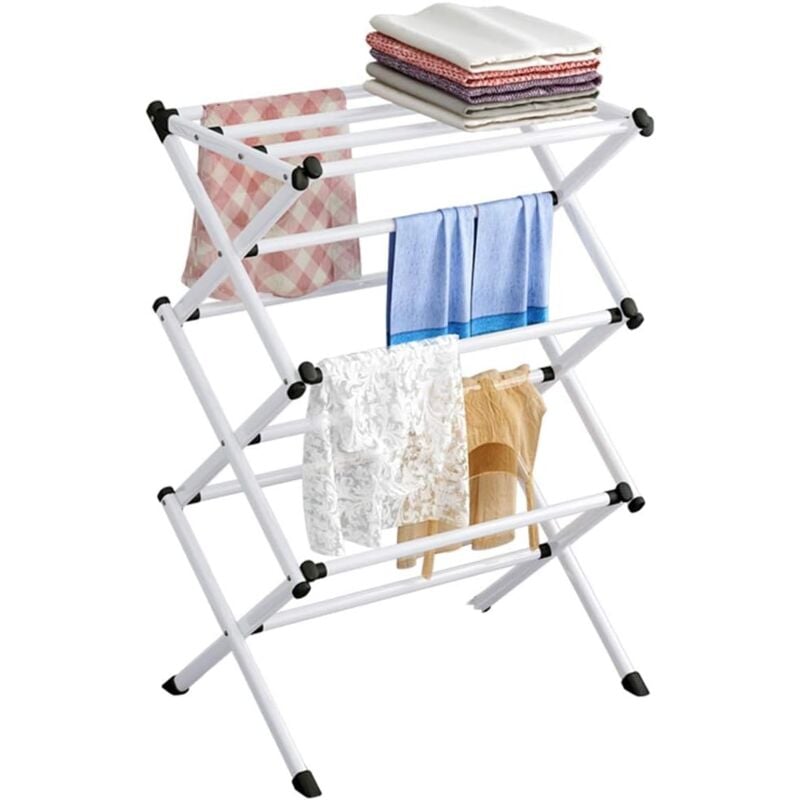 Wäschetrockner, faltbarer Wäscheständer, Wäschetrockner für den Innenbereich, Wäscheständer auf 4 Ebenen, verstellbarer, erweiterbarer