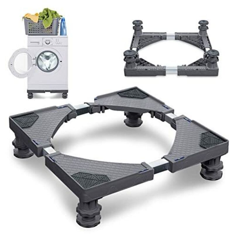 Waschmaschinen Untergestell Waschmaschine Sockel Kühlschrank Untergestell für Waschmaschine Trockner Gefrierschrank, Einstellbare Breite 44-75 cm