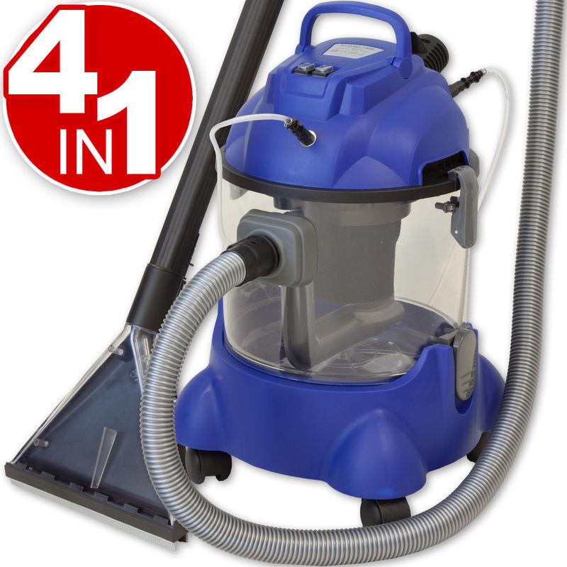 Waschsauger Polsterreiniger Hydro 7500 - 4in1 , Beutellos + Teppich-Reinigungsmaschine - 1200 Watt, 20l Volumen, 22 kPa Saugleistung - Note: Sehr Gut