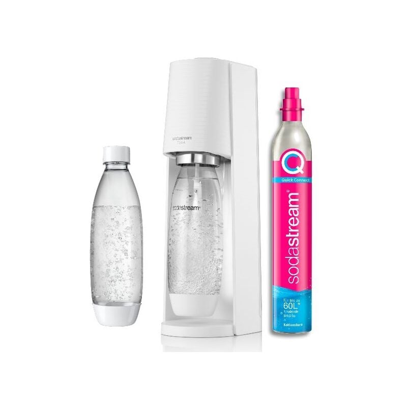 Wasser sodamaschine + 2 flaschen + 1 zylinder Sodastream terrabilv