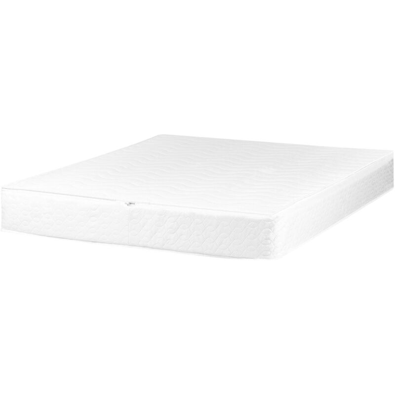 Wasserbettbezug Weiß Baumwolle u. Polyester 140 x 200 cm mit Reißverschluss Unterteil Geschloßen Trennbares Oberteil Wasserbett Matratzenbezug
