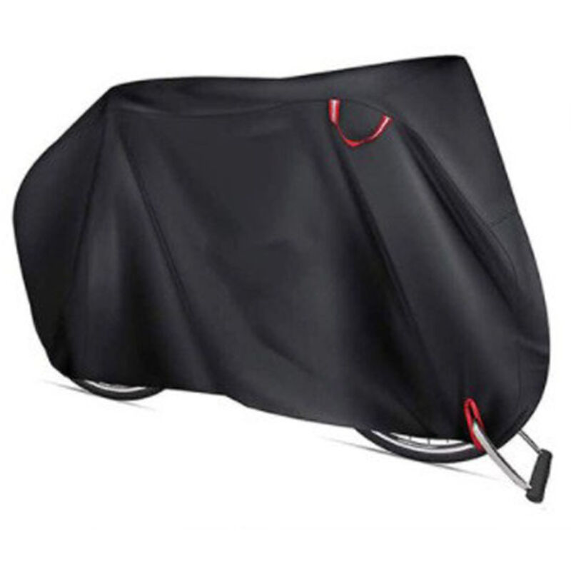 Wasserdichte 210D Fahrradabdeckung mit Schlosslöchern, Sonnen- und Wasserschutz, Schutzhülle für E-Bikes (200 × 70 × 110 cm)