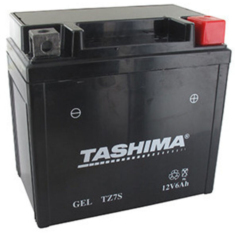 Wasserdichte Blei-Batterie 12V Gel/AGM, 6A. L: 113, B: 70, H: 105 mm, + rechts Für Scooter, Motorräder, Quads - Batterie zum Einbauen