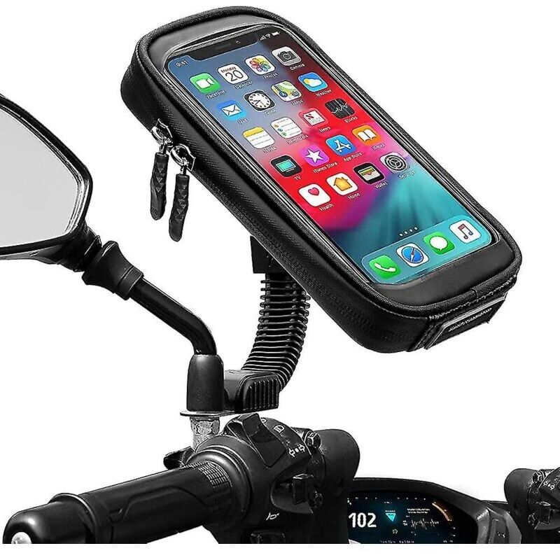 SNQ - Wasserdichte Motorrad Telefon Halter 360 Rotation Motorrad Roller Smartphone