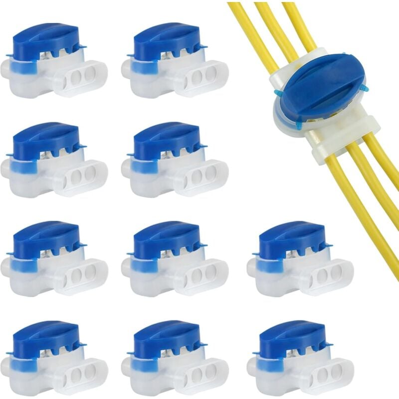 Wasserdichter elektrischer Steckverbinder, 10 Stück, Mähroboter-Kabelverbinder, gefüllt mit Harzen, Mähroboter-Steckverbinder, wasserdichter