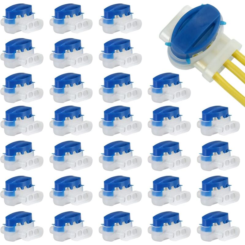 Ulisem - Wasserdichter elektrischer Steckverbinder Roboter-Kabelstecker mit 30 Stück Kunststoff pro Kabel-Roboter-Tosaerba