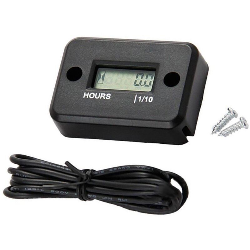 Wasserdichtes LCD-Display, digitaler Stundenzähler, Timer für Quad, Motorrad, Schneemobil, Motocross, Pitbike, Rasenmäher, Traktor, LKW