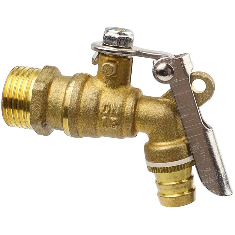 Diebstahlsicherer Wasserhahn, Wasserhahn mit Verriegelung, dreiteiliger Wasserhahn, Messinggewinde, schnell öffnender, diebstahlsicherer Wasserhahn,