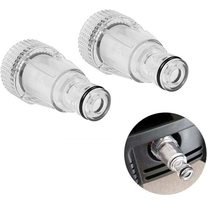 Wasserfilter für Hochdruckreiniger, Wassereinlassfilter für Hochdruckreiniger, Gartenarmaturen, kompatibel mit Gartenanschlüssen, 2 Stück