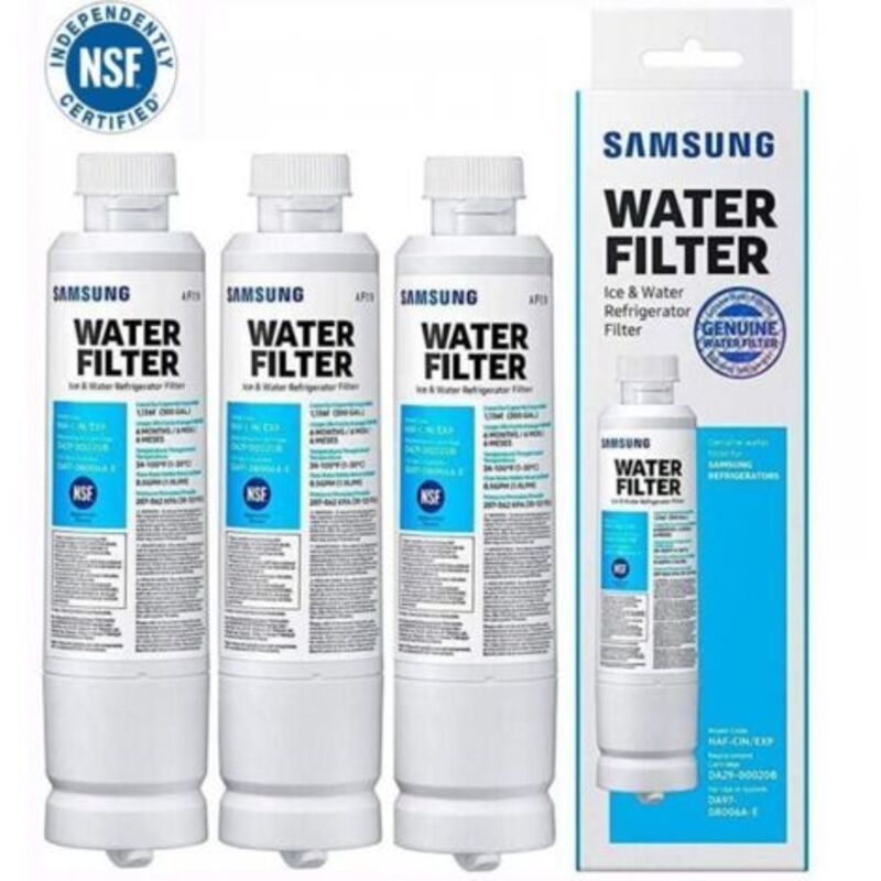 Wasserfilter passend für Samsung DA29-00020B/HAF-CIN/EXP, 3 Stück, Filterelement, Wasserfilter für Kühlschrank