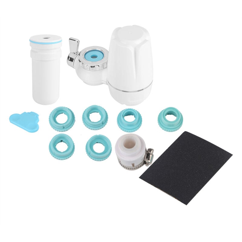 Wasserfilter, Wasserhahn-Wasserfilter mit Aktivkohle, Keramikkern für hohe Wasserqualität, einfache Installation/Entfernung, Wasserspender und Filter