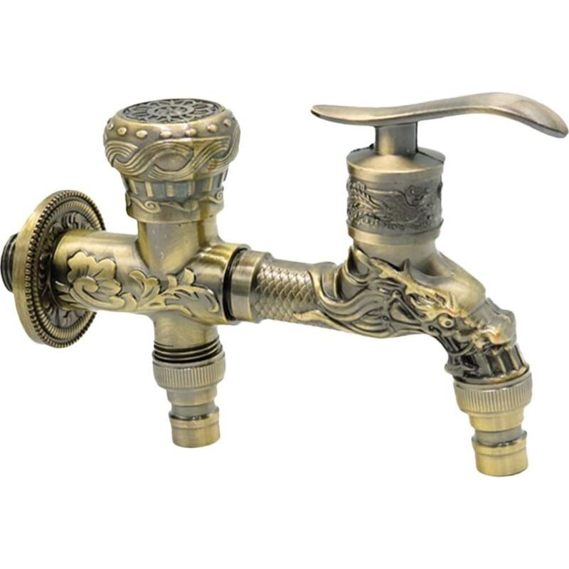 Wasserhahn für den Außenbereich, Zubehör für den Außenbereich, antike Küchenarmatur, Rasen-Wasserhahn, Außen-Wasserhahn, Waschmaschinen-Wasserhahn,
