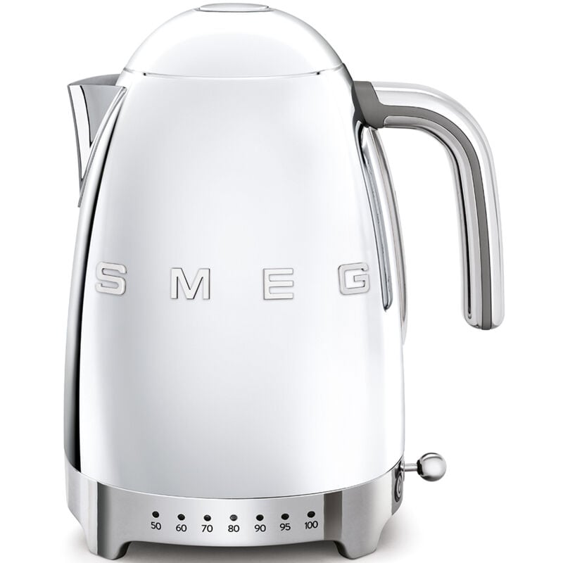 Smeg - Elektrischer Wasserkocher, Wasserkocher KLF04SSEU, 2400 w, 1,7 Liter, De Kunststoff, Edelstahl, Chrom