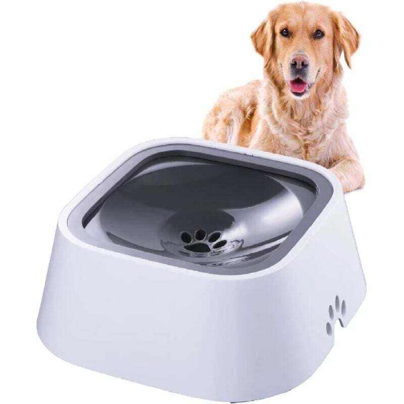 Wassernapf für Haustiere, 1,5 l, schwimmender Futternapf für Haustiere, Auftriebswassernapf mit Überlaufschutz für Hunde und Katzen, BPA-frei,