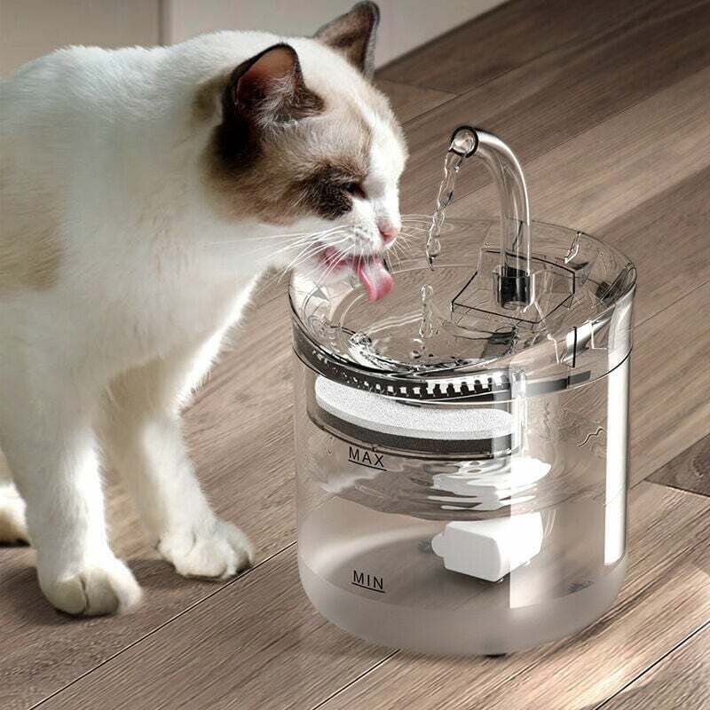 Wasserspender für Haustiere, automatischer Umwälzfilter, Wasserspender für Katzen, intelligenter Wasserspender für Haustiere, Kätzchen, fließendes