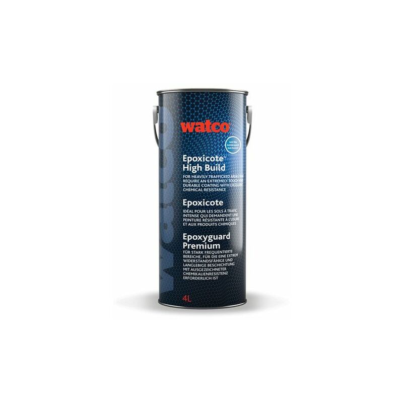 Watco - Epoxyguard Premium, zweikomponentige Epoxidharz Bodenbeschichtung Grau 4L - grau