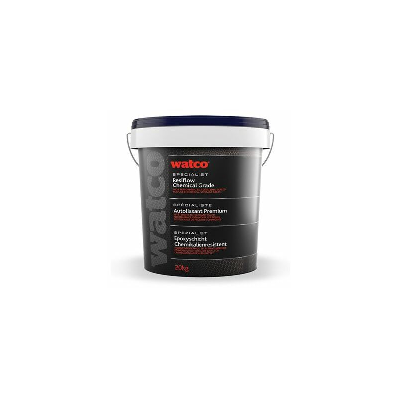 Epoxyschicht Chemikalienresistenz, zweikomponentige Epoxidharz Bodenbeschichtung, Ziegelrot 20kg - Ziegelrot - Watco