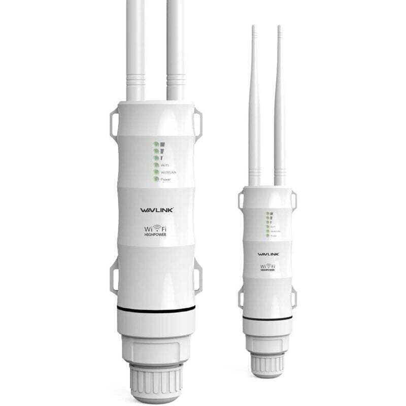 Wavlink AC600 WLAN-Verstärker/Leistungsstarker WLAN-Repeater für den Außenbereich, unterstützt PoE/Dualband 2,4 + 5 GHz/2 WLAN-Antennen mit großer