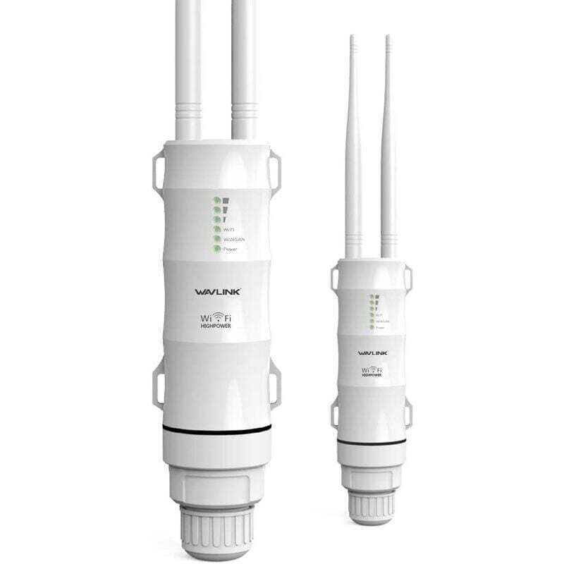 Wavlink AC600 WLAN-Verstärker/Leistungsstarker WLAN-Repeater für den Außenbereich, unterstützt PoE/Dualband 2.4+5G/2 WLAN-Antennen mit großer