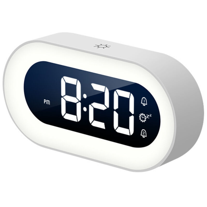 Wecker Digital Kinder, Kinder Wecker mit Nachtlicht für Mädchen Jungen Jugendliche Dual Alarms 18 Klingeltöne Snooze Modi 12/24 Stunden