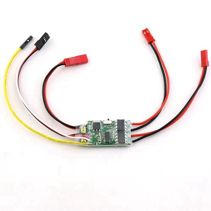 Tlily - Wege-Bidirektionaler 5A esc Brushed Speed Controller Dual Way 2S-3S Lipo für RC-Modellauto-Bootstank-Ersatzteile